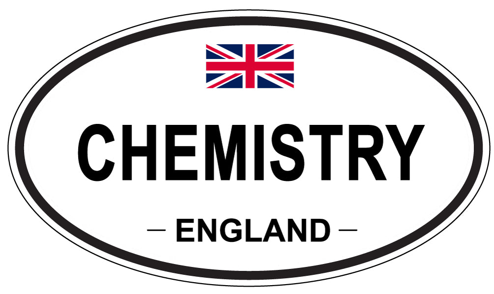 CHEMISTRY, ENGLAND - Oval Sticker