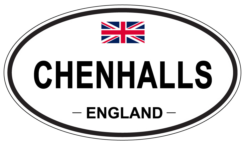 CHENHALLS, ENGLAND - Oval Sticker