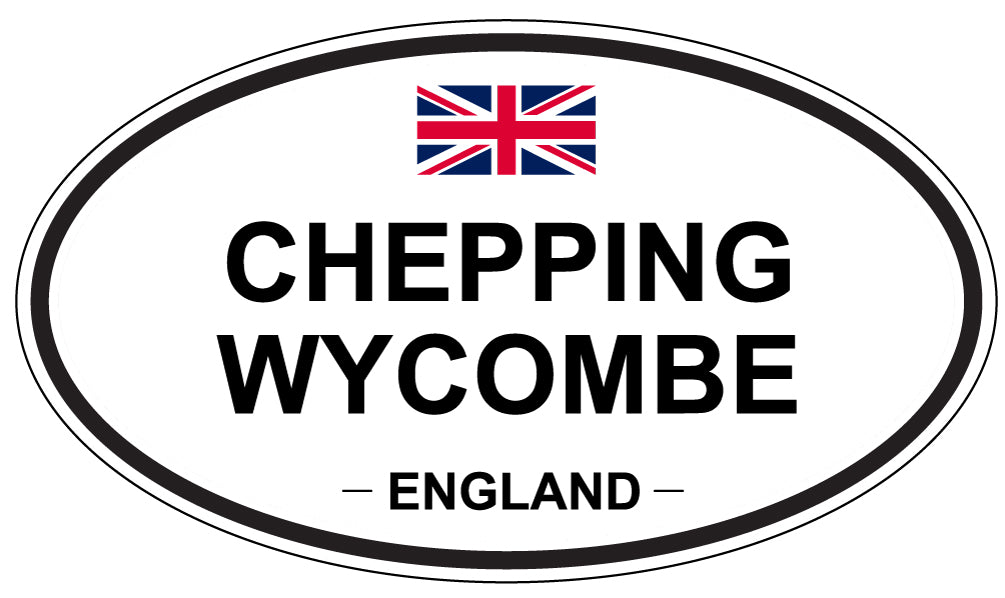 CHEPPING WYCOMBE, ENGLAND - Oval Sticker