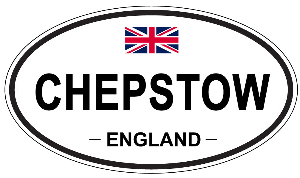 CHEPSTOW, ENGLAND - Oval Sticker