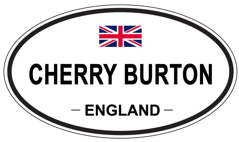 CHERRY BURTON, England - Oval Magnet