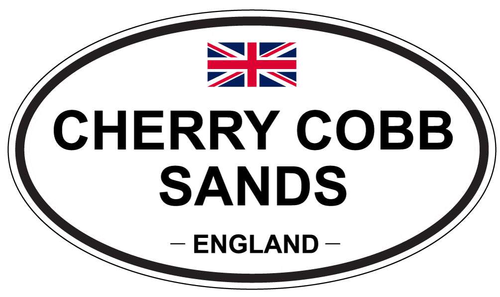 CHERRY COBB SANDS, ENGLAND - Oval Sticker