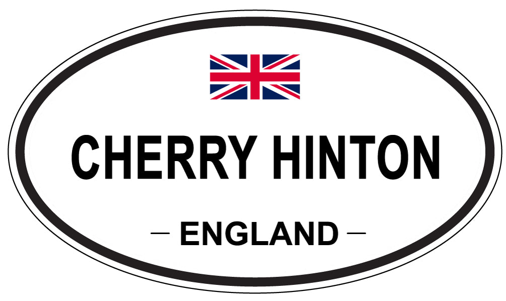 CHERRY HINTON, ENGLAND - Oval Sticker
