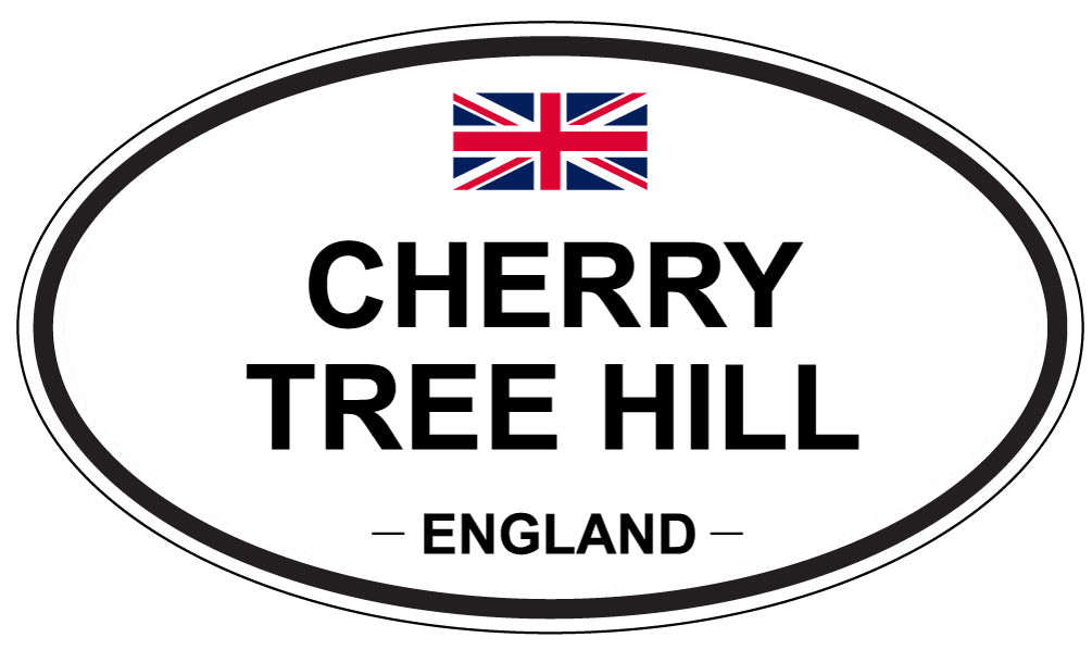 CHERRY TREE HILL, ENGLAND - Oval Sticker
