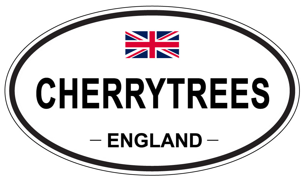 CHERRYTREES, ENGLAND - Oval Sticker