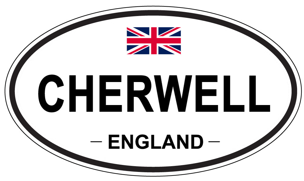 CHERWELL, ENGLAND - Oval Sticker