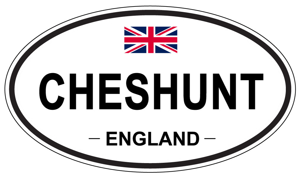 CHESHUNT, ENGLAND - Oval Sticker
