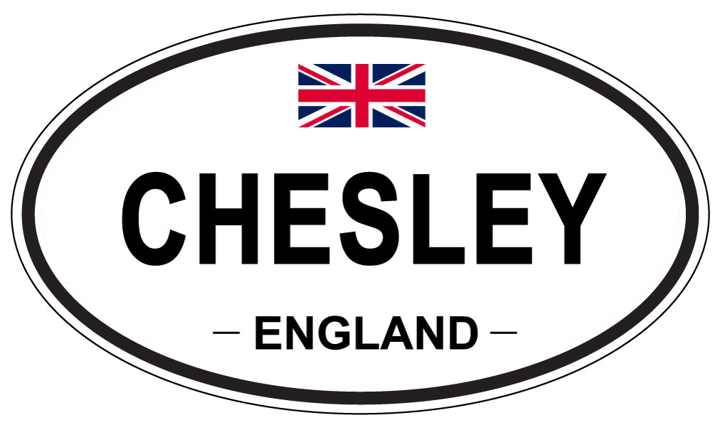 CHESLEY, ENGLAND - Oval Sticker