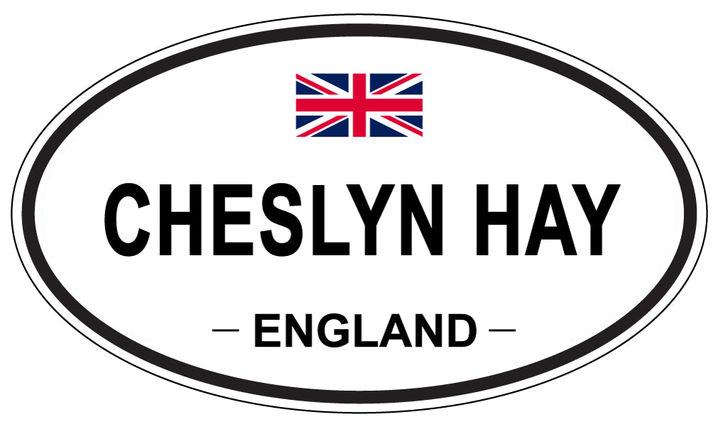 CHESLYN HAY, ENGLAND - Oval Sticker