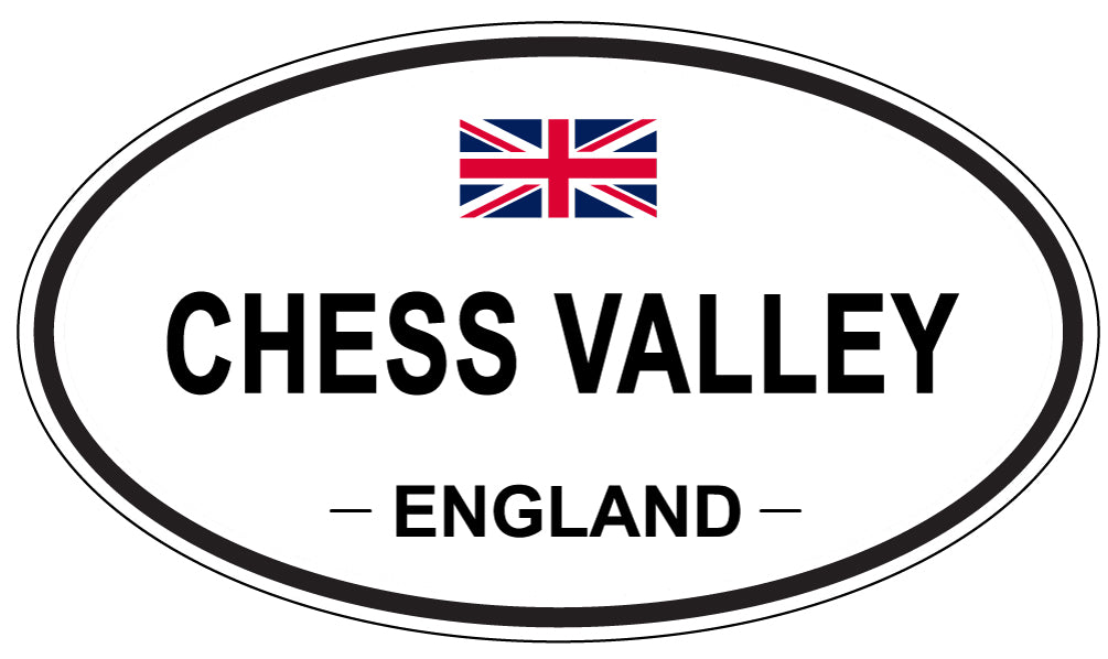 CHESS VALLEY, ENGLAND - Oval Sticker