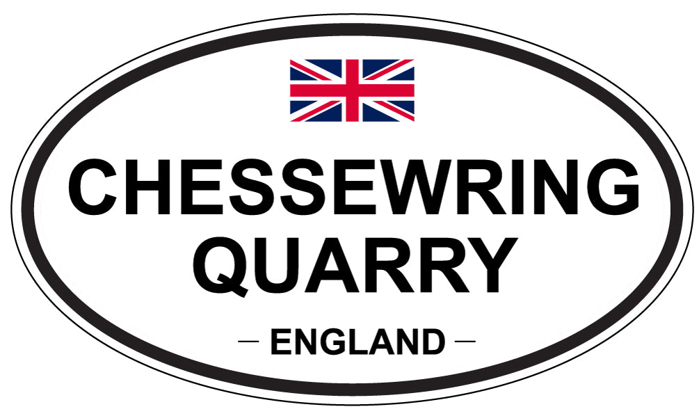 CHESSEWRING QUARRY, ENGLAND - Oval Sticker