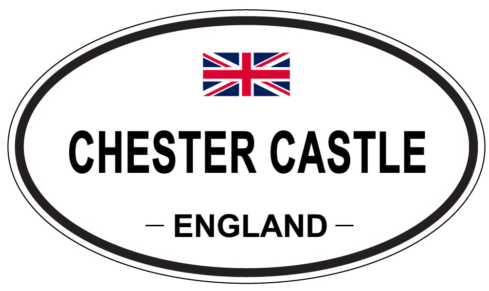 CHESTER CASTLE, ENGLAND - Oval Sticker