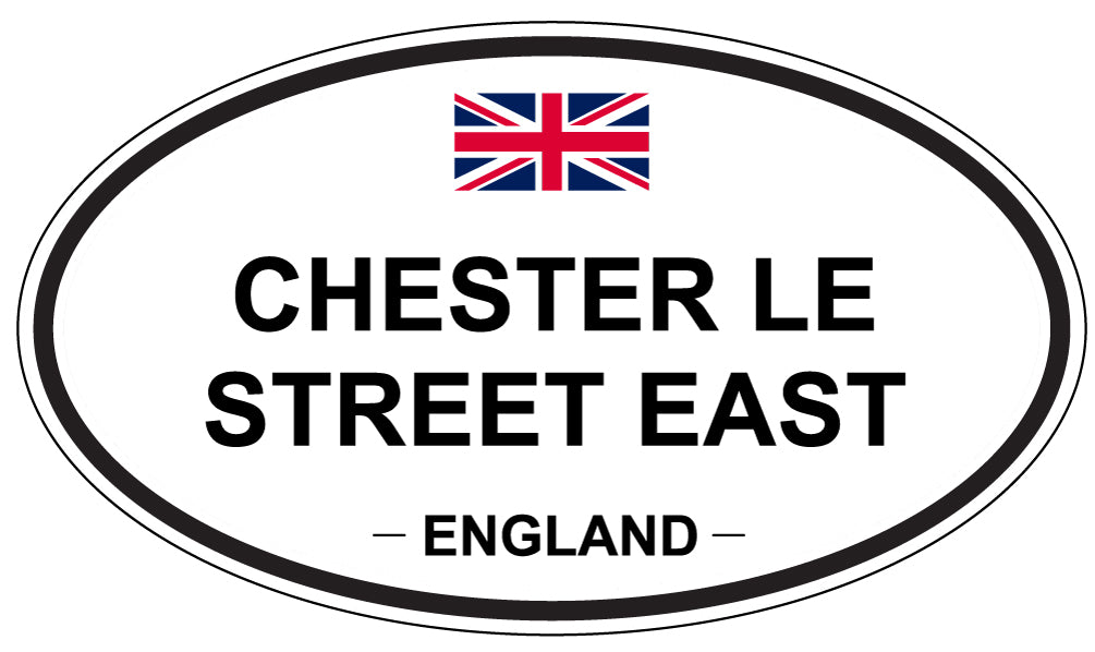 CHESTER LE STREET EAST, ENGLAND - Oval Sticker