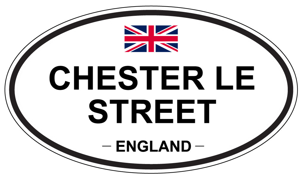 CHESTER LE STREET, ENGLAND - Oval Sticker