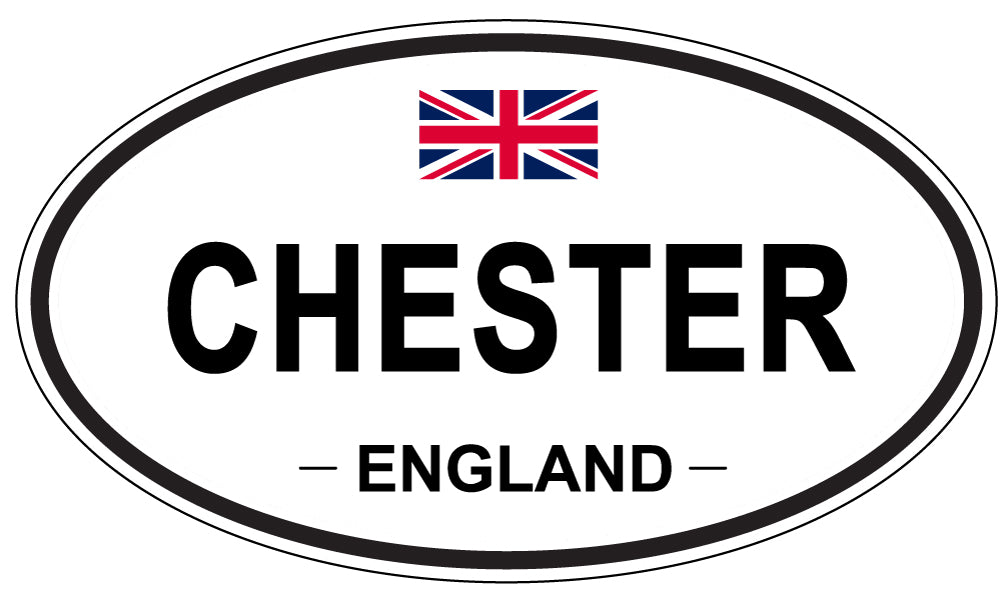 CHESTER, ENGLAND - Oval Sticker