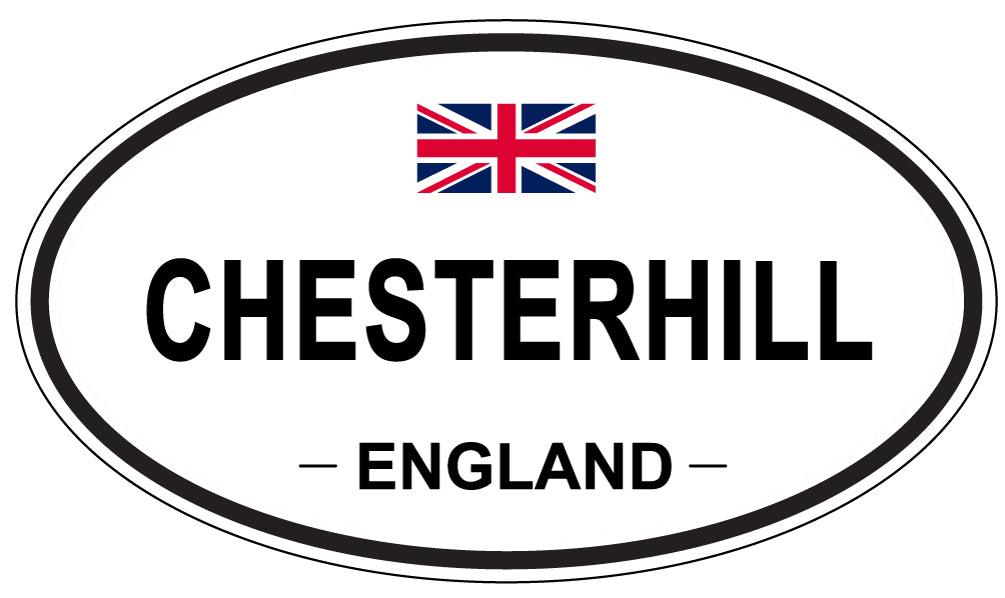 CHESTERHILL, ENGLAND - Oval Sticker