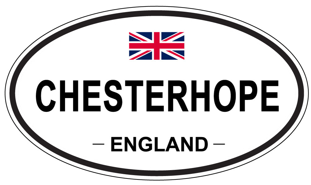 CHESTERHOPE, ENGLAND - Oval Sticker