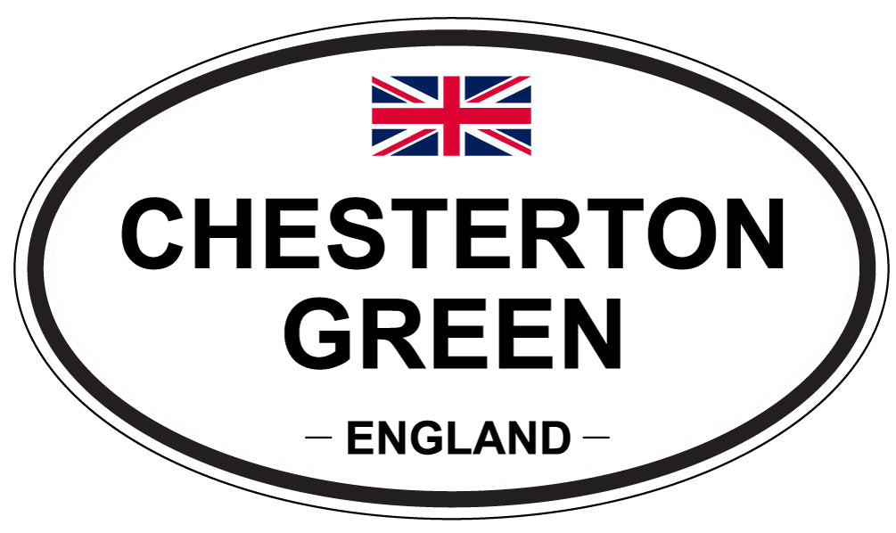 CHESTERTON GREEN, ENGLAND - Oval Sticker