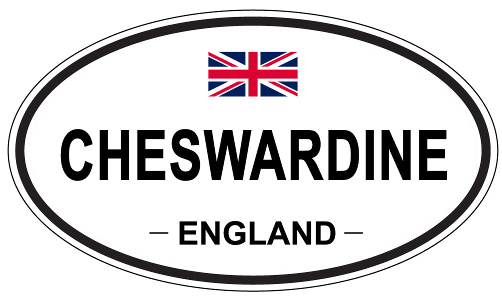 CHESWARDINE, ENGLAND - Oval Sticker