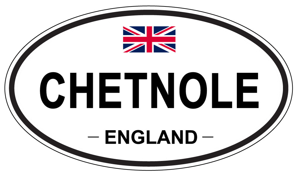 CHETNOLE, ENGLAND - Oval Sticker