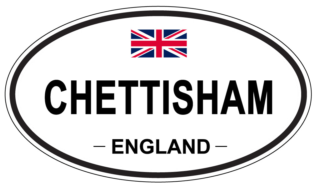CHETTISHAM, ENGLAND - Oval Sticker