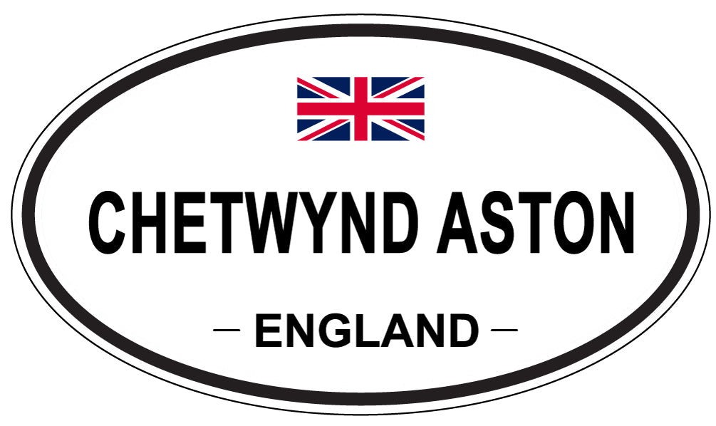CHETWYND ASTON, ENGLAND - Oval Sticker