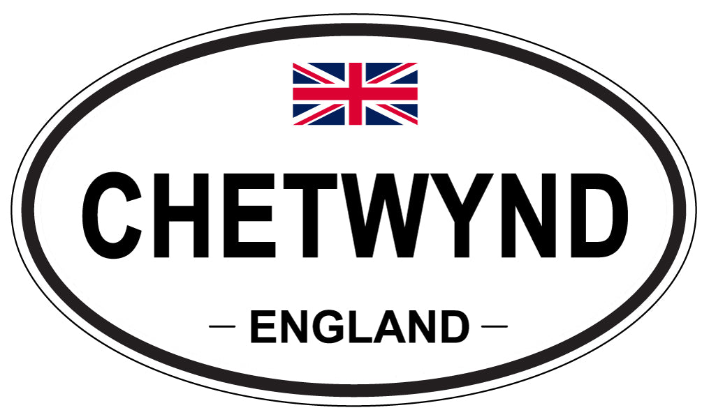 CHETWYND, ENGLAND - Oval Sticker