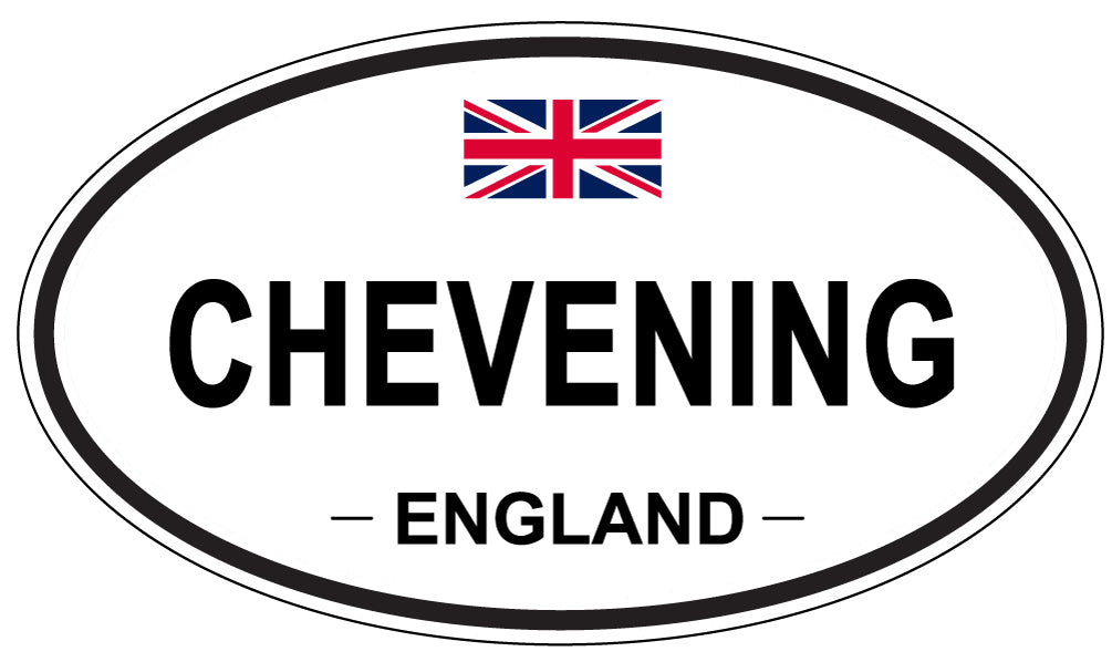 CHEVENING, ENGLAND - Oval Sticker