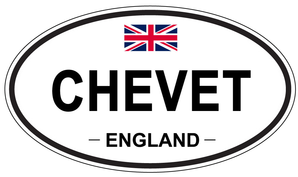 CHEVET, ENGLAND - Oval Sticker