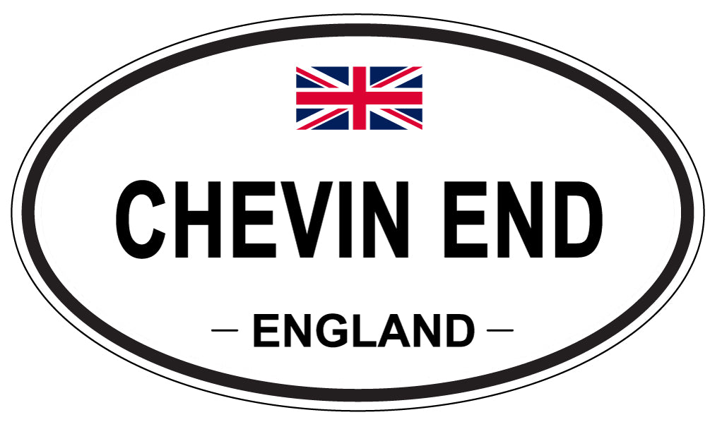 CHEVIN END, ENGLAND - Oval Sticker