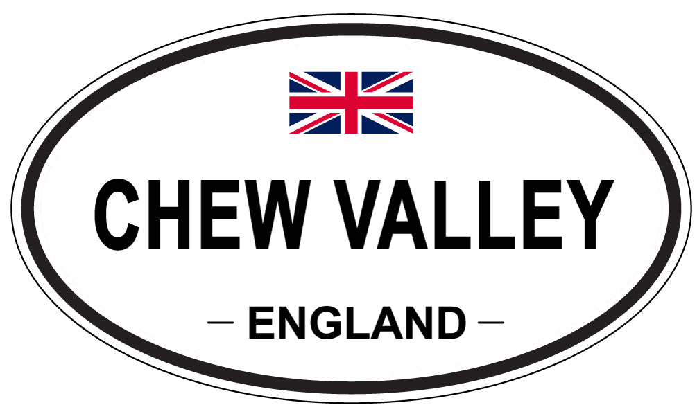 CHEW VALLEY, ENGLAND - Oval Sticker