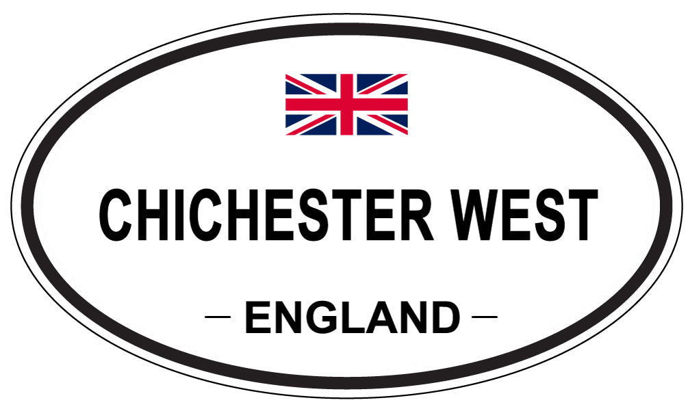 CHICHESTER WEST, ENGLAND - Oval Sticker