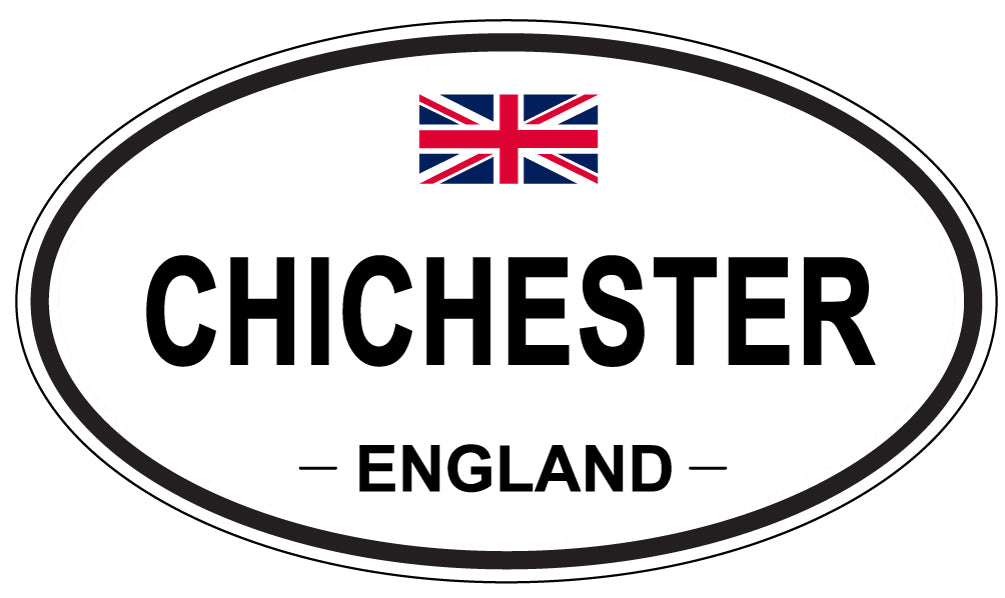 CHICHESTER, ENGLAND - Oval Sticker