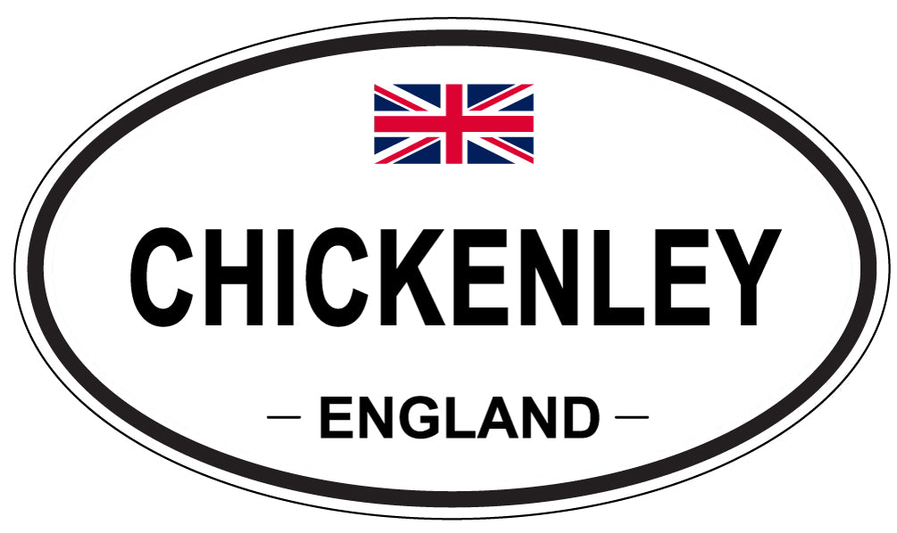 CHICKENLEY, ENGLAND - Oval Sticker