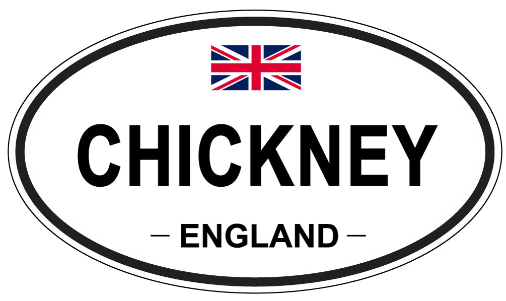 CHICKNEY, ENGLAND - Oval Sticker