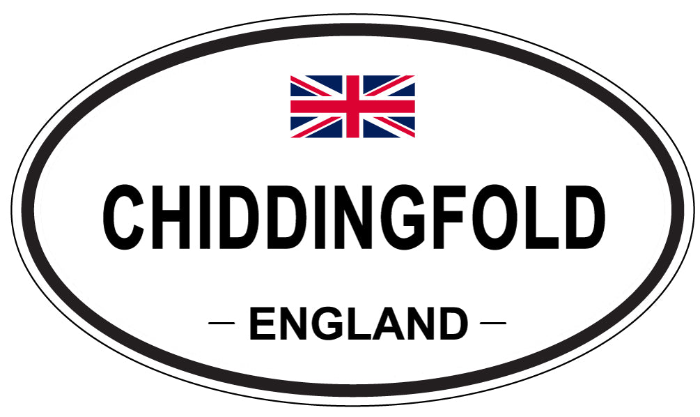 CHIDDINGFOLD, ENGLAND - Oval Sticker