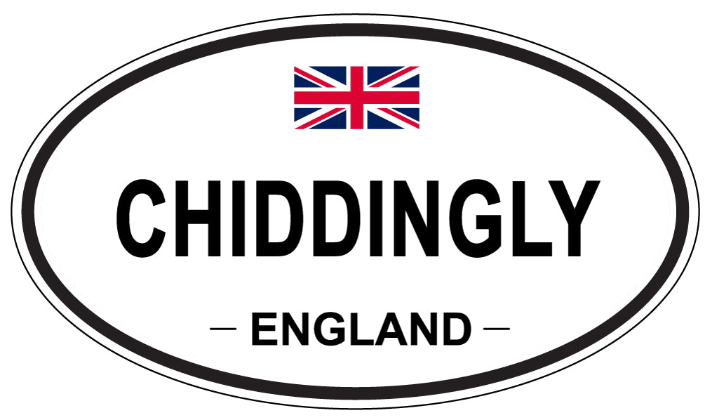 CHIDDINGLY, ENGLAND - Oval Sticker