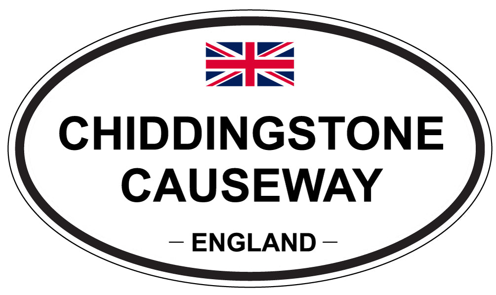 CHIDDINGSTONE CAUSEWAY, ENGLAND - Oval Sticker