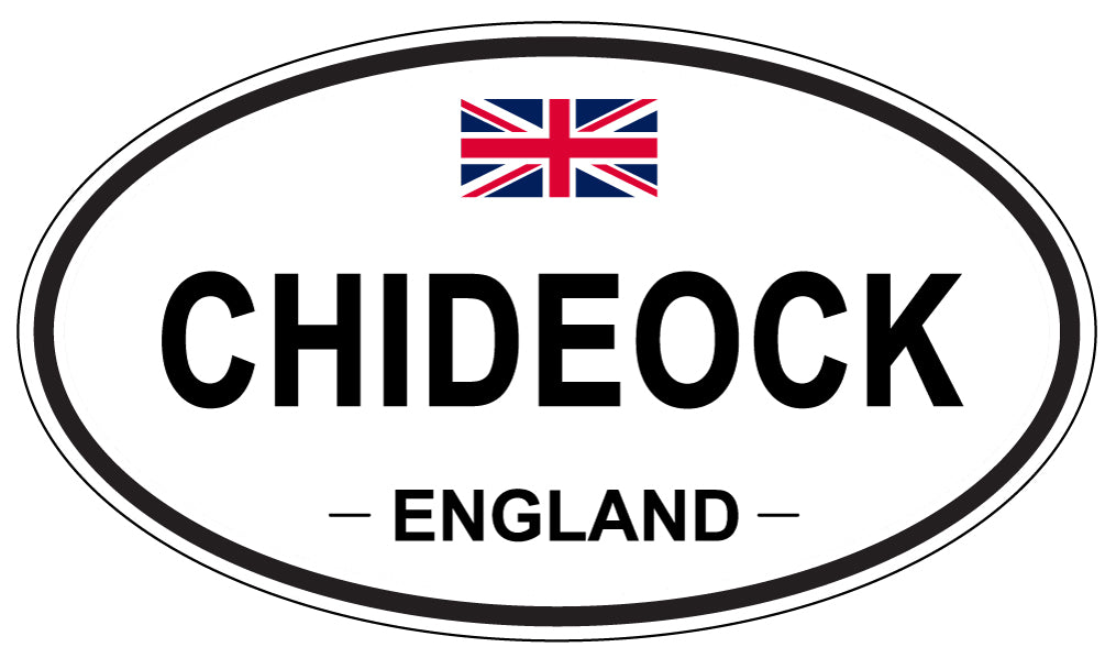 CHIDEOCK, ENGLAND - Oval Sticker