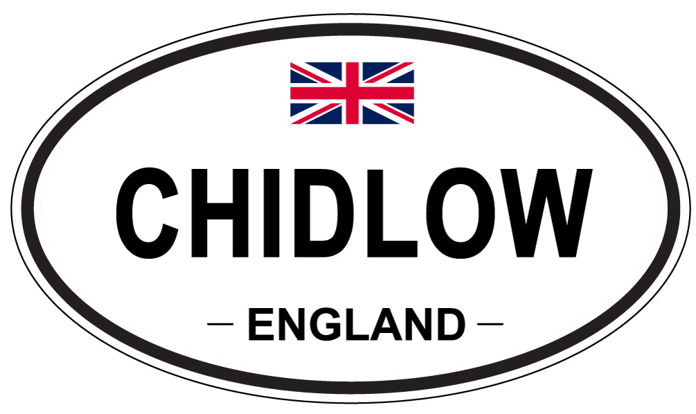 CHIDLOW, ENGLAND - Oval Sticker