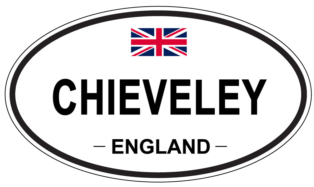 CHIEVELEY, ENGLAND - Oval Sticker