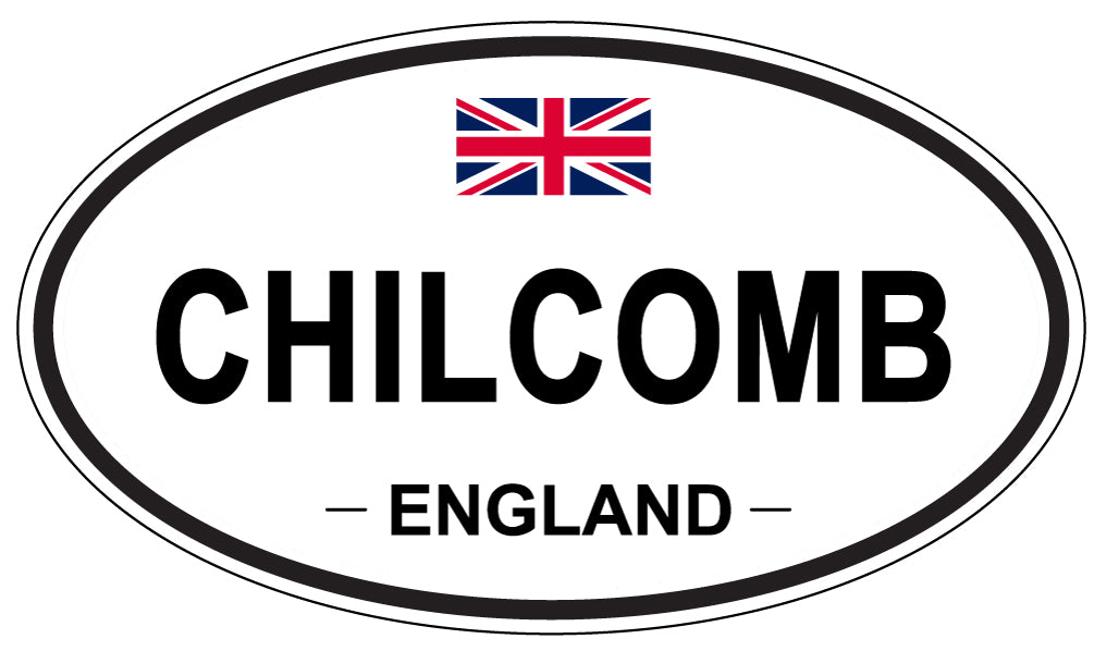CHILCOMB, ENGLAND - Oval Sticker