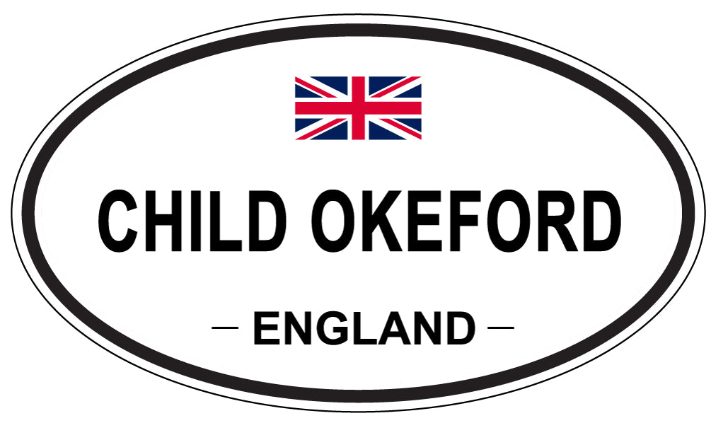 CHILD OKEFORD, ENGLAND - Oval Sticker