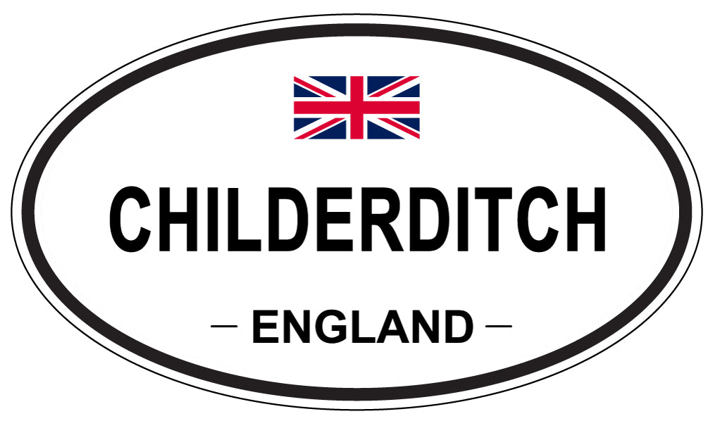 CHILDERDITCH, ENGLAND - Oval Sticker
