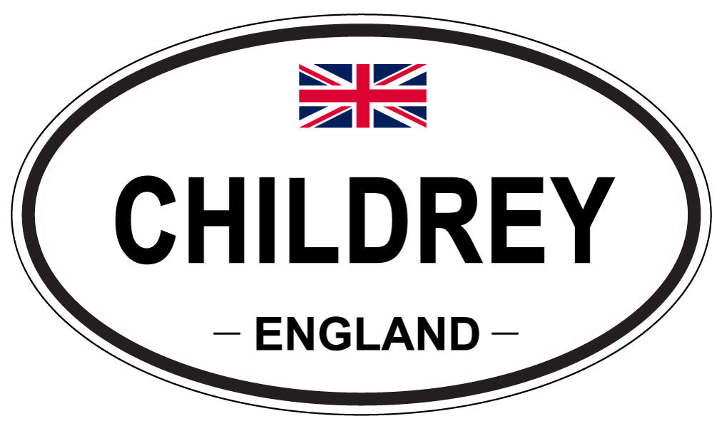CHILDREY, ENGLAND - Oval Sticker