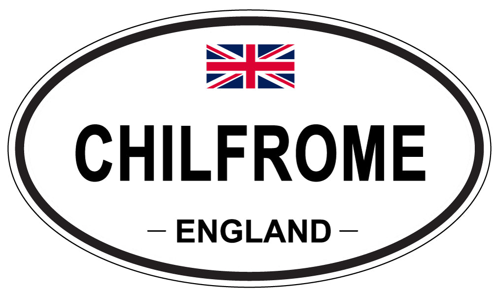 CHILFROME, ENGLAND - Oval Sticker