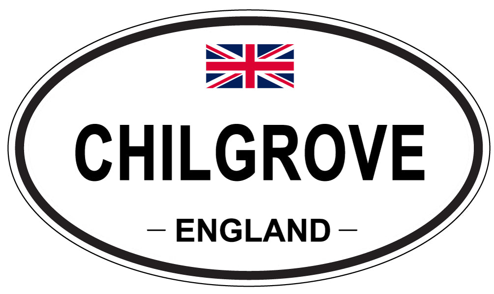 CHILGROVE, ENGLAND - Oval Sticker