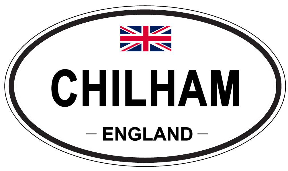 CHILHAM, ENGLAND - Oval Sticker