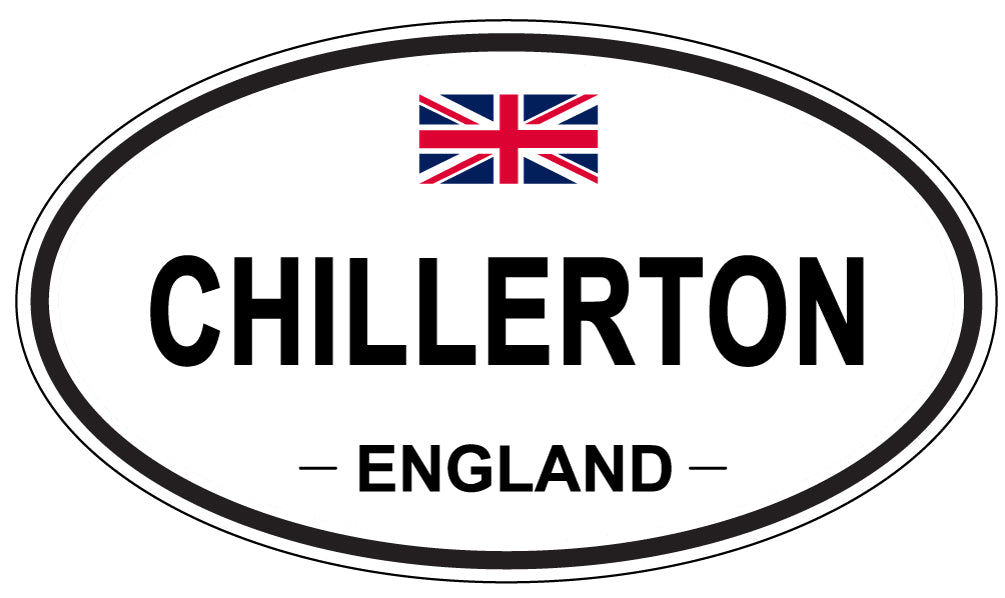 CHILLERTON, ENGLAND - Oval Sticker