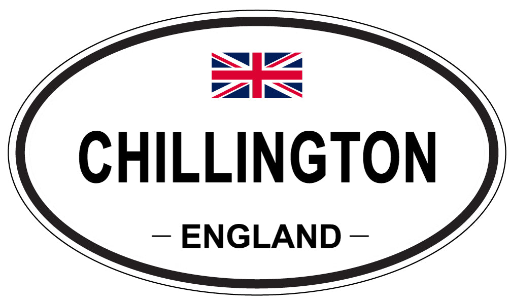 CHILLINGTON, ENGLAND - Oval Sticker